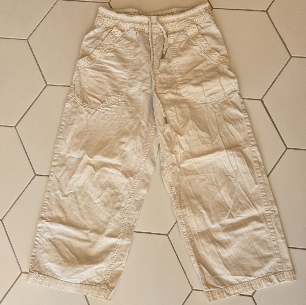 Free People We the Free cotton cropped wide leg pants size xs